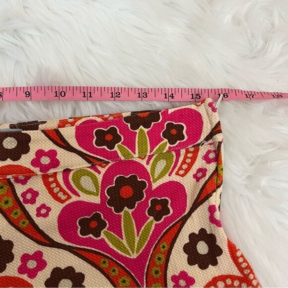 Judith March Retro 70’s Style Psychedelic Flower Power Shorts M - Picture 4 of 7